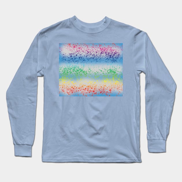 Colorful splash design Long Sleeve T-Shirt by PandLCreations